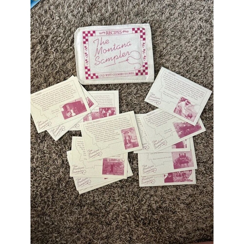 Montana Sampler Vintage Recipe Cards